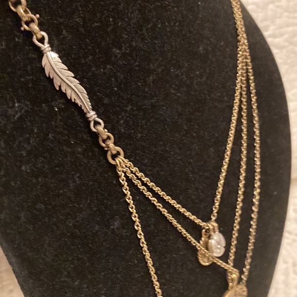 Gold Layered Necklace with Charms - Picture 5 of 6